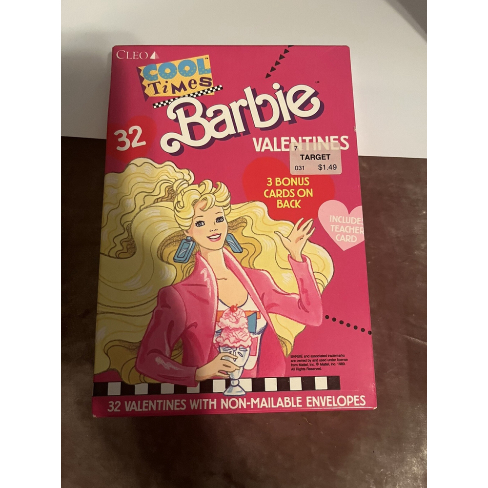 Vintage Cleo Barbie Cool Times Valentines Day Cards New Box Of 32 1989